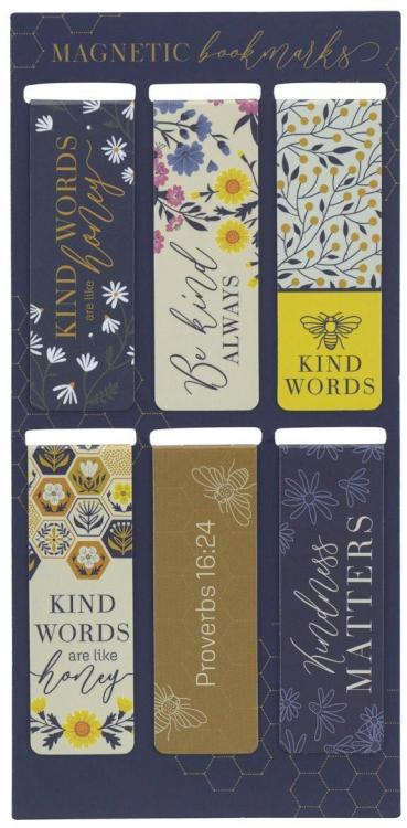 6006937166264 Colorful Inspirational Magnetic Scripture Bookmark Set for Women: Kind Words are
